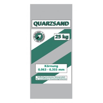 Quarzsand 0,063 - 0,355 mm 25 kg